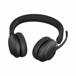 JABRA Evolve2 65 MS Stereo Headset on-ear Bluetooth wireless USB-A noise isolating black Certified for Microsoft Teams