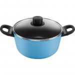 BALLARINI CAPRERA Casserole 2H with Lid 24 cm blue
