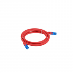 LANBERG PATCHCORD S/FTP CAT.6A 0.5M RED LSZH