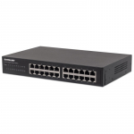 Intellinet 24-Port Gigabit Ethernet Switch, 24 x 10/100/1000 Mbit/s RJ45-Ports, IEEE 802.3az (Energy Efficient Ethernet), Desktop, 19" Rackmount, Metal