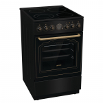 Gorenje Cooker | GECS5B70CLB | Hob type Vitroceramic | Oven type Electric | Black | Width 50 cm | Depth 59.4 cm | 70 L