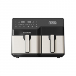 Black & Decker BXAF9000E Double 9 L Stand-alone 2500 W Hot air fryer Black, Stainless steel