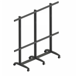 EDBAK Floor stand | TRV400.006 Videoconferencing trolley for Samsung | Height adjustment | 130 " | Maximum weight (capacity) 200 kg | Black