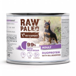 VETEXPERT Raw Paleo Duoprotein Duck & Boar Adult - wet dog food - 200g