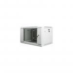 Lanberg | Rack cabinet 19" wall-mount 6U/600x450 (flat pack) with glass door | WF01-6406-10S | Grey