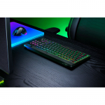 Razer | BlackWidow V4 Low-Profile HyperSpeed | Keyboard | Wireless | US | Bluetooth | Orange Switches | Black