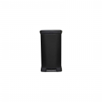 CURVER METALLIC WASTE BIN 50L WITH PEDAL /IML BLACK