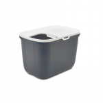 SAVIC HOP Anthracite with White Lid &ndash; Cat Litter Tray &ndash; 58.5x39x39.5 cm &ndash; 1 pc.