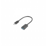 LANBERG AD-UC-UA-04 adapter USB TYPE-C M - USB Type-A F 15cm Black