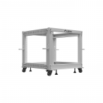 Rack 19" 9U 600x600-1100 adj. gray