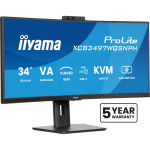 iiyama ProLite XCB3497WQSNPH-B1 computer monitor 86.4 cm (34") 3440 x 1440 pixels UltraWide Quad HD LED Black