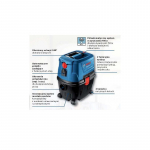 Bosch GAS 15 PS Professional 15 L Cylinder vacuum Dry 1100 W Dust bag