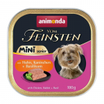 ANIMONDA Vom Feinsten Senior Mini Chicken with rabbit and basil - wet dog food - 100g