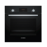 Bosch | Oven | HBF133BA0 | 66 L | Electric | EcoClean | Knobs | Height 59.5 cm | Width 59.4 cm | Black