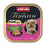 ANIMONDA Vom Feinsten Senior Mini Chicken with game and oregano - wet dog food - 100g