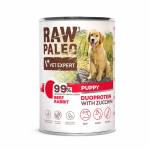 VETEXPERT Raw Paleo Duoprotein Beef & Rabbit Puppy - wet dog food - 400g