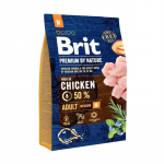 BRIT Premium by Nature Adult M Chicken - dry dog food - 3 kg
