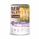 VETEXPERT Raw Paleo Duoprotein Duck & Boar Adult - wet dog food - 400g