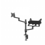 NEOMOUNTS LAPTOP + SCREEN DESK MOUNT (CLAMP+GROMMET)