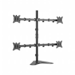 Equip 17"-32" Articulating Quad Monitor Tabletop Stand