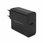 Qoltec 52379 Super Quick PD Charger | 1xUSB-C | 65W | 5-20V | 3-3.25A | Black