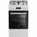 BEKO Cooker | FSM51339DWDS | Hob type Gas | Oven type Electric | White | Width 50 cm | Grilling | LED | Depth 60 cm | 60 L