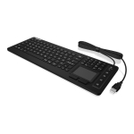 KeySonic KSK-6231 INEL (CH) keyboard Industrial USB QWERTZ Swiss Black