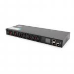 Listwa zasilająca SMART PDU 1U, gniazdo zasilające IEC320 C20 16A/250V, gniazda 8x C13, 16A