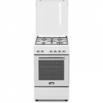 Simfer | Cooker | 5405SERBB | Hob type Gas | Oven type Electric | White | Width 50 cm | Electronic ignition | Depth 60 cm | 43 L