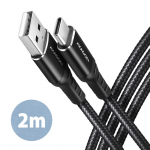 AXAGON | Data and charging cable, 2 m | BUCM-AM20AB | USB Type-C to USB Type-A