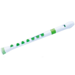 NUVO Recorder+ soprano recorder, white and green