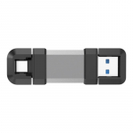 Silicon Power Dual USB Drive | Mobile C51 | 128 GB | USB Type-A and USB Type-C | Silver