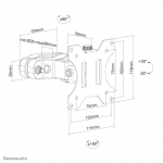 Neomounts FL40-430BL11 TV pole mount 17-32" - diam. 28-60 mm