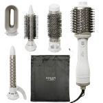 Adler 5-in-1 Curling Iron-Dryer | AD 2027 | Number of heating levels 2 | 1200 W | White/Champagne