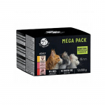 PETREPUBLIC Mega Pack Chicken, salmon, veal - wet cat food - 12x100g
