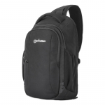 Manhattan Amsterdam Sling Backpack 13.3", Anti Theft, Black, Top Load Backpack, Carrier with Single Shoulder Strap for Notebooks and Tablets up to 13.3", Premium Padding, Front and Multiple Interior Pockets, Water-Resistant, Three Year Warranty
