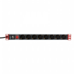 Techly Rack 19" Power Strip 8 Outlets Schuko Plug