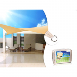 Sunscreen UV polyester 5m square GreenBlue GB505