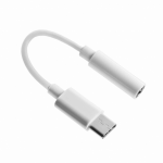 Adapteris Fusion Accessories CM20 Audio Adapter 3.5 mm, USB-C, balta