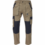 Darbo kelnės vyrams Cerva Max Summer, ruda sp./juoda sp., 54 dydis