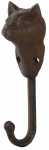 Drabužių kabliukas Cat, 4.9 cm x 4.4 cm, ruda sp.