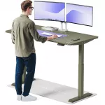 Kompiuterio stalas reguliuojamo auk&scaron;čio Desktronic HomeOne 827 845, 160 cm x 80 cm, 119 cm, žalia sp.