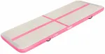 Pripučiamas gimnastikos kilimėlis Rebel Pro Aitrack, balta sp./rožinė sp., 300 cm x 100 cm x 10 cm