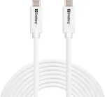 Kabelis Sandberg 136-76, USB 3.2/USB-C, 500 cm, balta sp., 100 W