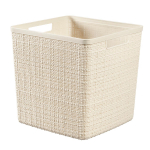 Daiktadėžė CURVER JUTE, 17 l, kreminė, 28&times;28&times;27 cm