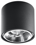 &Scaron;viestuvas lubų Sollux Tiube SL.0697, GU10, 1 x 40 W, juoda sp.