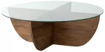 Kavos staliukas Kalune Design Lily 2, rie&scaron;uto sp., 90 cm x 90 cm x 30 cm