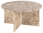 Kavos staliukas Vega, smėlio sp., 90 cm x 90 cm x 42 cm