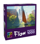 Dėlionė Brain Games Flow Boat and Buildings, 68.2 cm x 48.2 cm, 1000 vnt.