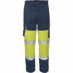 Darbo kelnės vyrams Cerva Multinorm TAP PM HV, mėlyna sp./geltona sp., L dydis